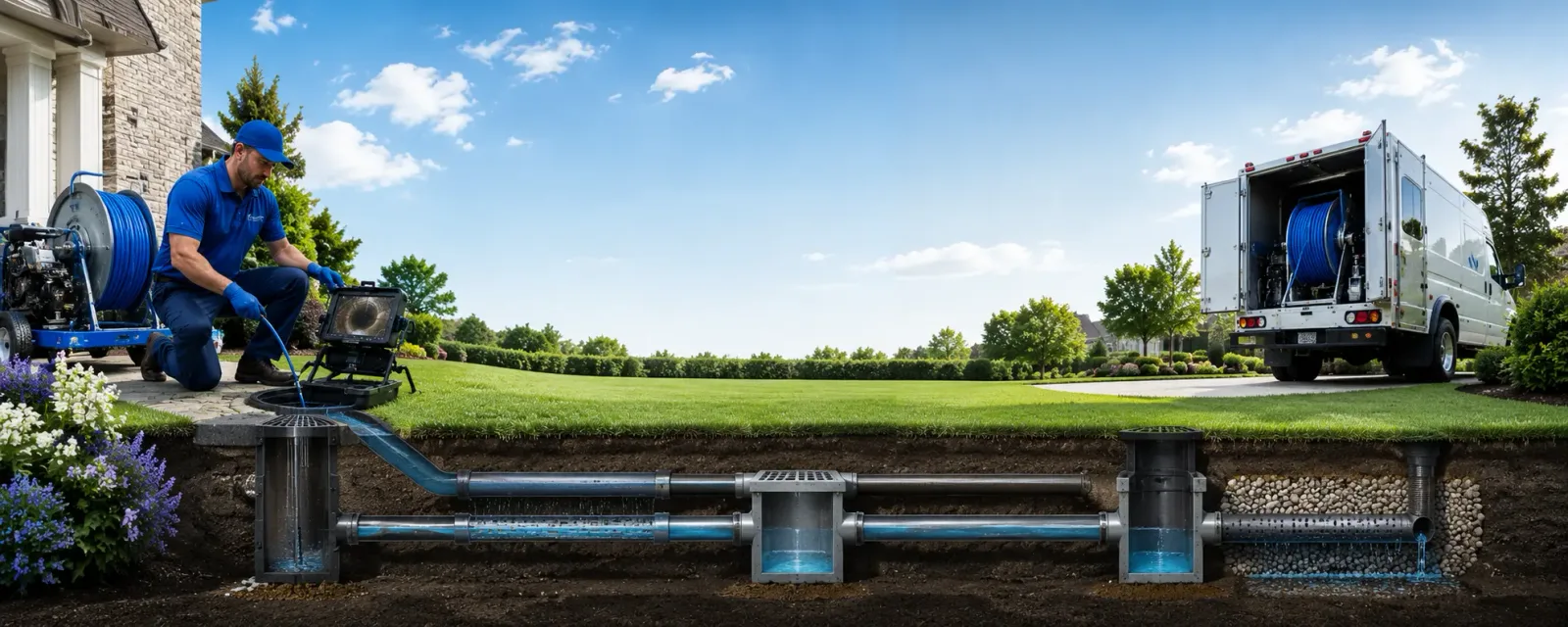 Outdoor drain cleaning information for Atkins, AR
